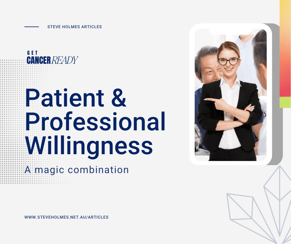 Steve Holmes talks Patient, Professional and Science Willingness